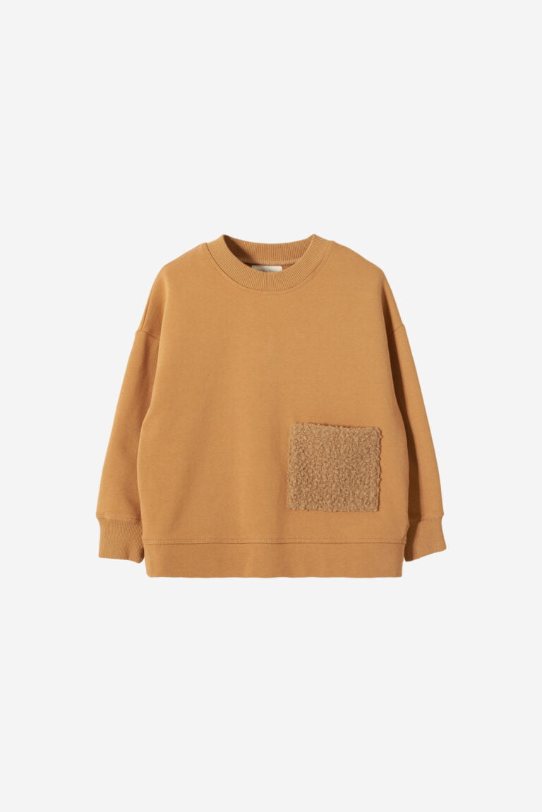 Sweatshirt with Boucle Pocket