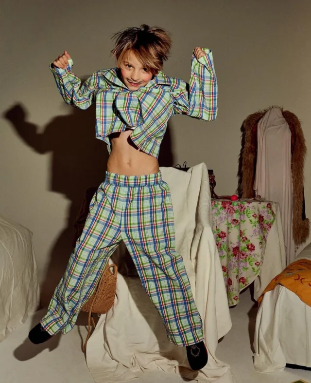 Our checkered unisex pajama set featured at Afternoon at Grandma’s. Just don’t be mistaken, this chic pajama is not intended for sleeping! 
#oxoxclub 

@lapieroni_ @moodart_fashion_communication 
Photographer @freee_ 
Stylists @rachelemoio @saraaongaro @asap_save @gianmarco.fongaro @livia.ambrosini @sofialunardon 
Production @busoangelica @_michelacroce._  @amontipaola @_rebecca_carlesso @m.arta.fumagalli 
Assistant photographer @lanfrancesca 
Mua @martinafalzonemua 
Showroom @kiddingpresse